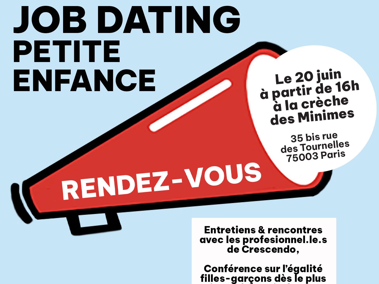 Rendez-vous le 20 juin pour un job dating Crescendo !