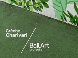Une fresque végétale illumine la cour de Charivari