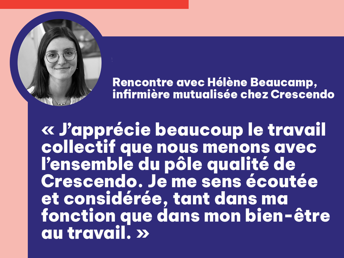 [Portrait du mois] Rencontre avec Hélène Beaucamp, infirmière mutualisée chez Crescendo