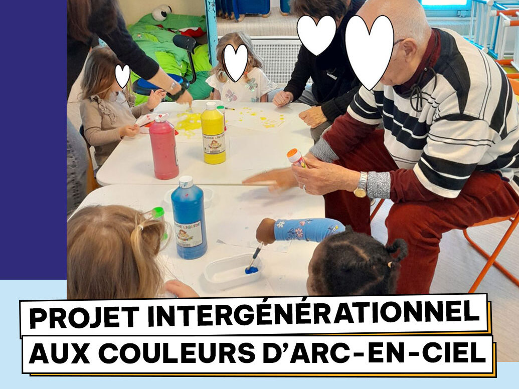 Projet intergénérationnel aux couleurs d'Arc-en-ciel
