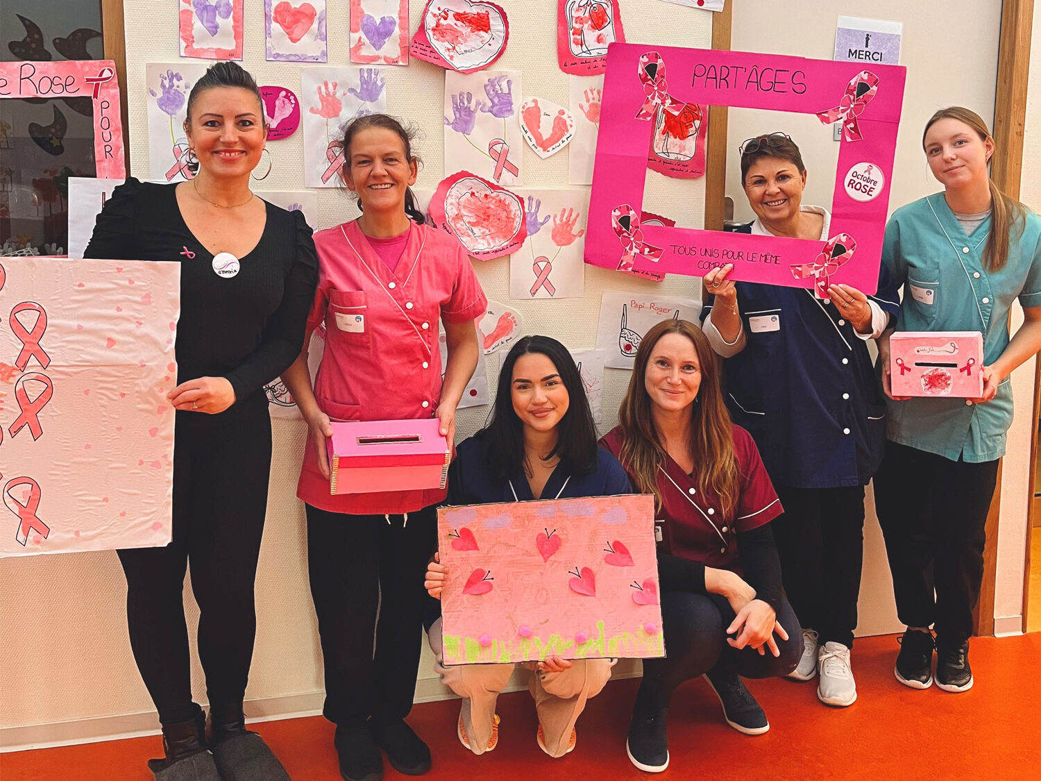 La crèche Part’âges mobilisée pour Octobre rose