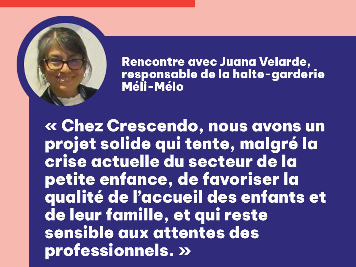 [Portrait du mois] Rencontre avec Juana Velarde, responsable de la halte-garderie Méli-Mélo