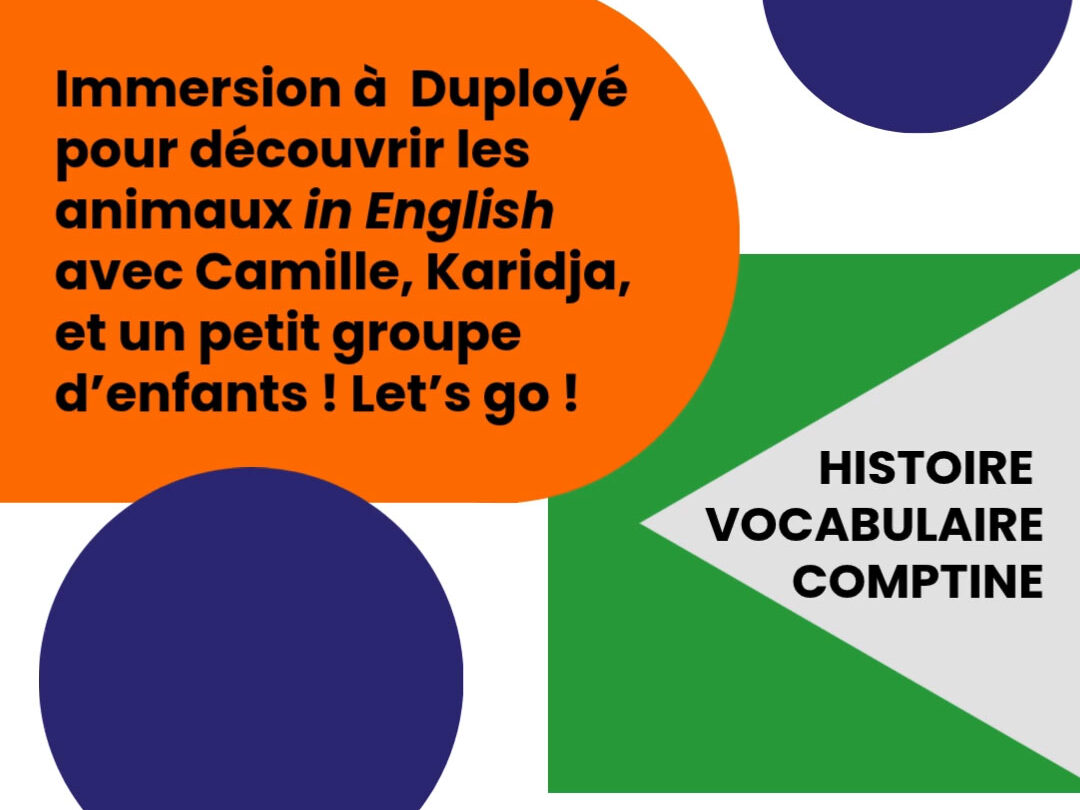 Eveil à l&rsquo;anglais à la crèche Duployé