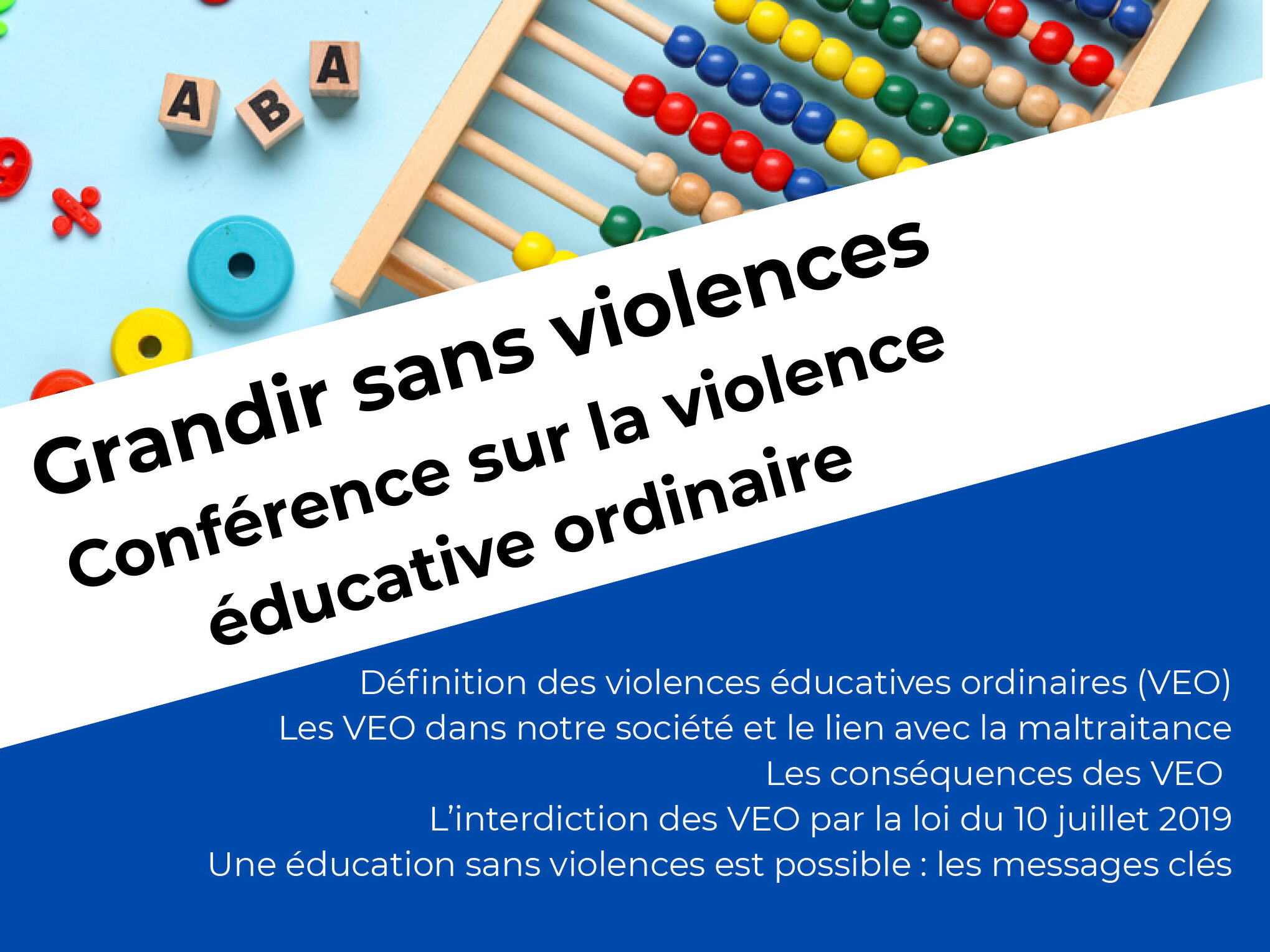 Violence éducative ordinaire : rendez-vous le 7 novembre pour la conférence de StopVEO