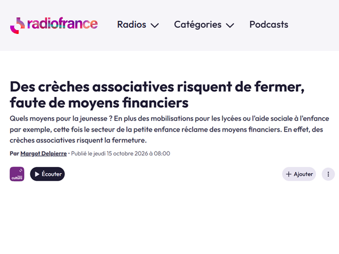 #On parle de nous dans le journal de France Culture !