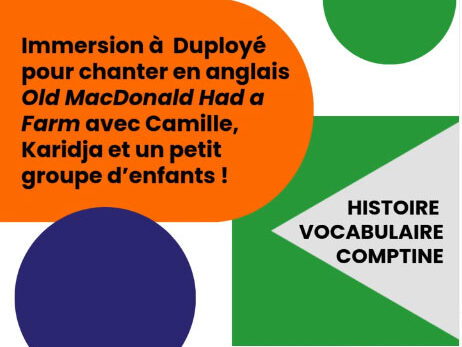 Eveil à l’anglais : Old MacDonald à la crèche Duployé !